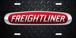 Freightliner emblem Silver on red oval